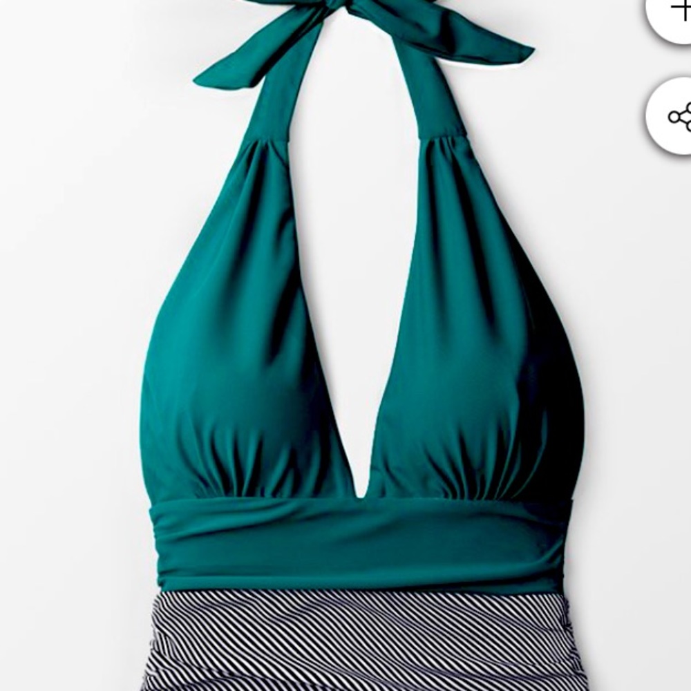 Brand new with tags, size M halter swimsuit.